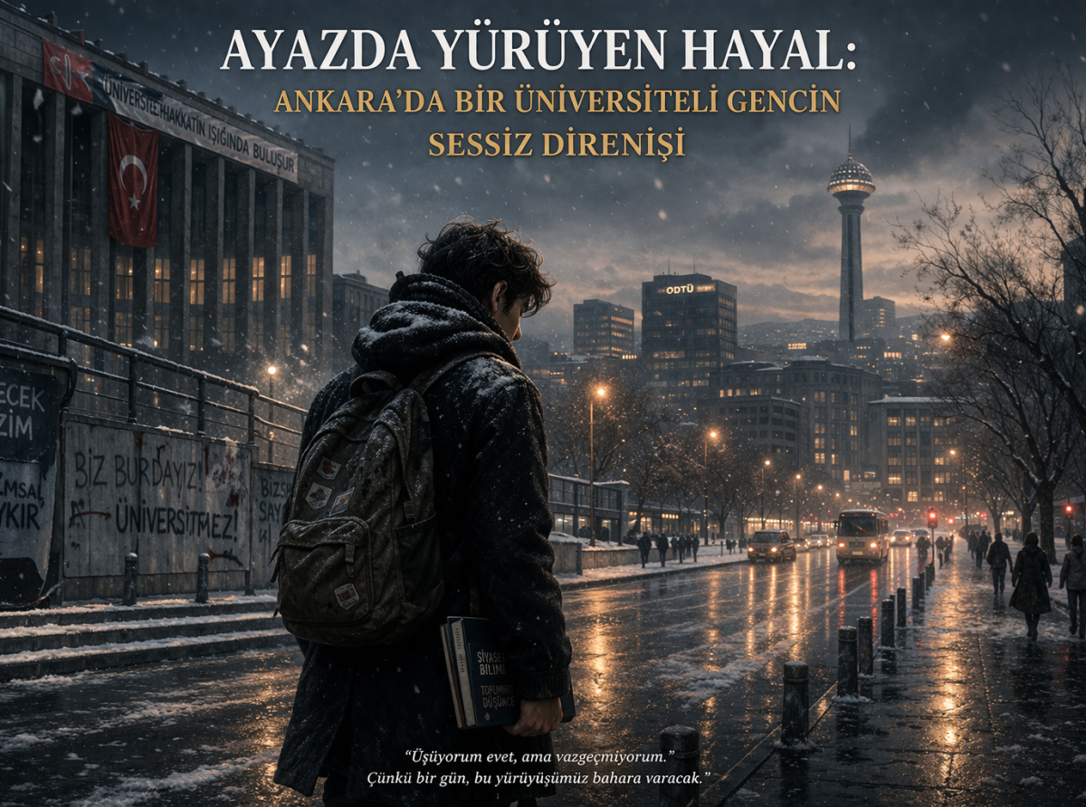 Ayazda Yürüyen Hayal : Ankara'da Bir Üniversiteli Gencin Sessiz Direnişi